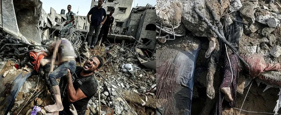 قتل عام فلسطینان در غزه به دست فاشیست های صهیونیست اسراییل Israel genocide in Gaza