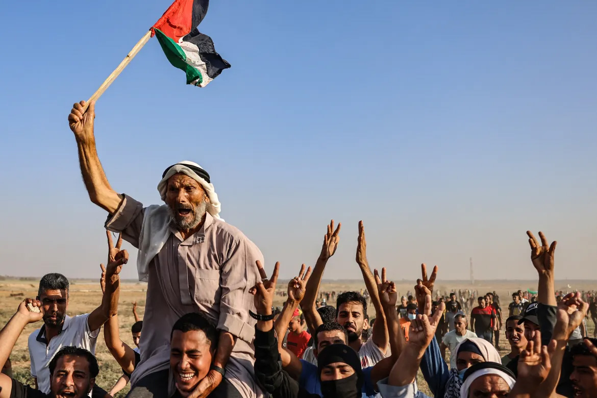 جشن فلسطینیان پس از اعلام آتشبس جشن فلسطینیان پس از اعلام آتشبس