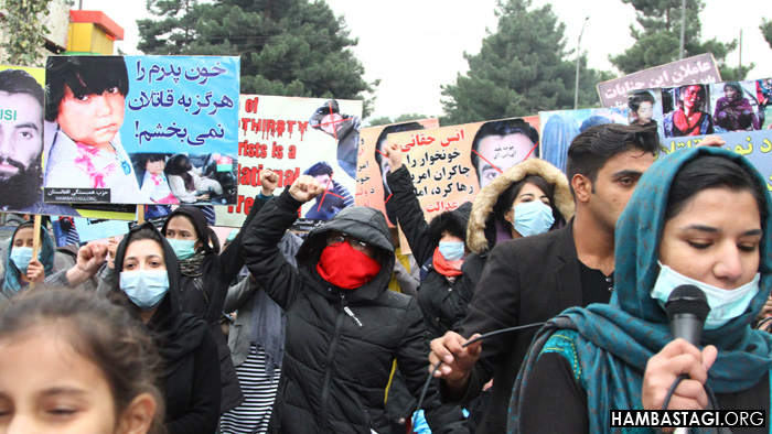 راهپیمایی حزب همبستگی در تقبیح حکم رهایی انس حقانی