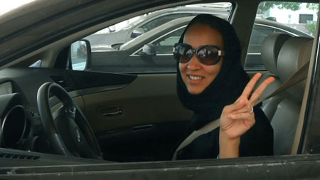 زن راننده در عربستان سعودی
