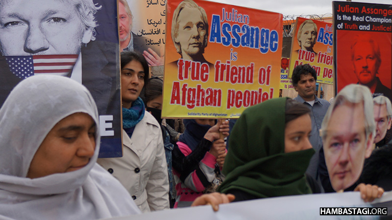 گردهمایی‌های حزب همبستگی در دفاع از جولیان آسانژ- کابل
