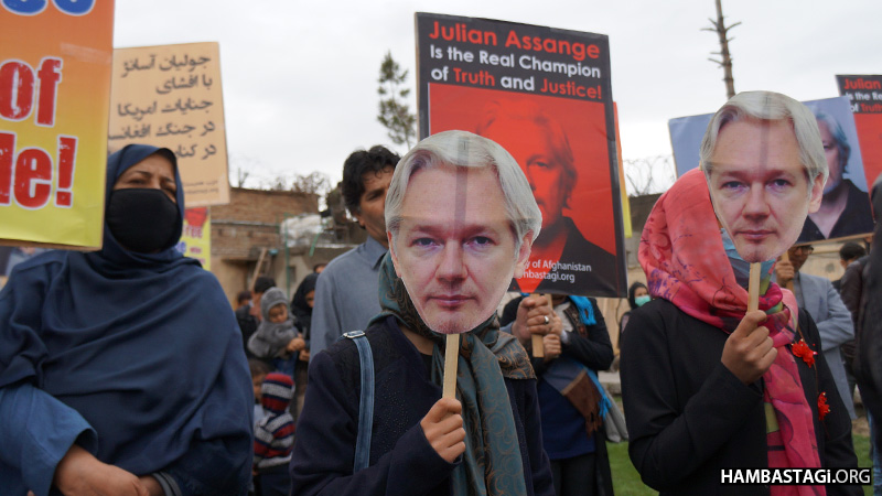 Hambastagi Party Gathering Defending Julian Assange - Kabul