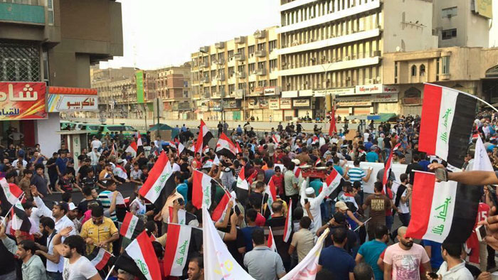 تجمع نیم میلیونی در بغداد: «نه شیعه، نه سنی، جامعه‌ی سکیولار»