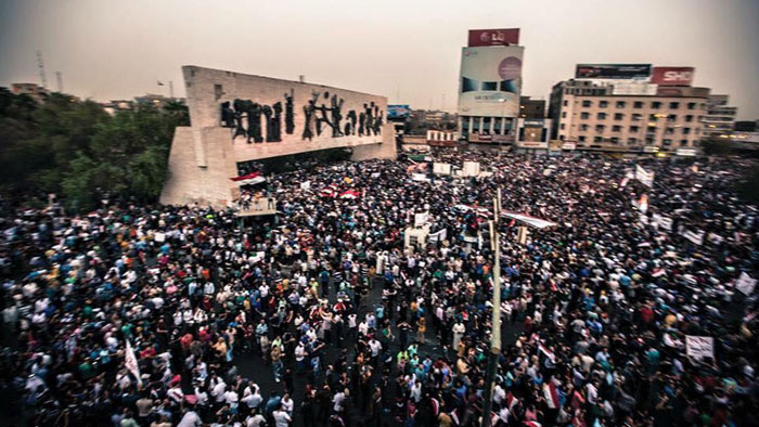 تجمع نیم میلیونی در بغداد: «نه شیعه، نه سنی، جامعه‌ی سکیولار»