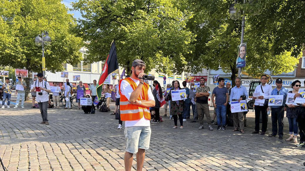 گردهمایی اعتراضی هواخواهان حزب همبستگی در آلمان علیه حاکمیت طالبان
