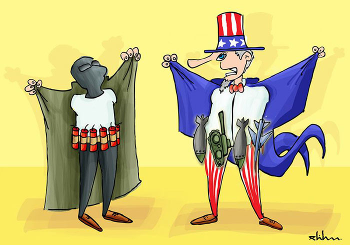 تقابل دو تروریست!‎