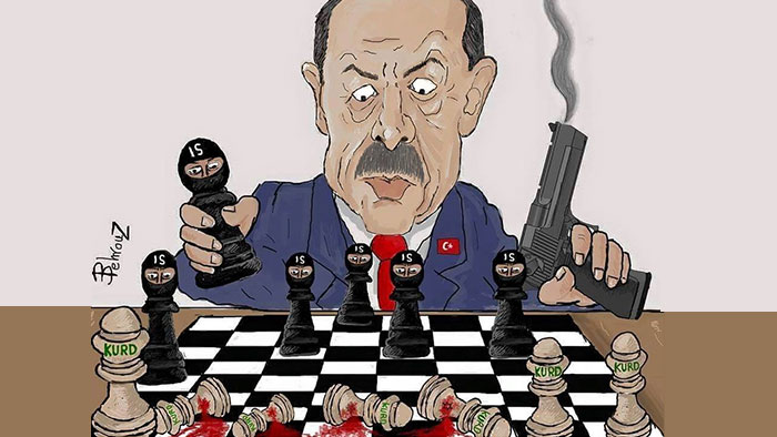 دولت فاشیستی ترکیه، داعشیان را علیه «عفرین» مسلح می‌کند