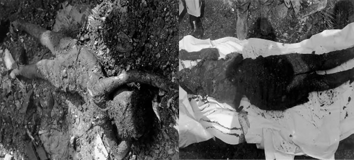 اجساد سیاهپوستان سوزانده شده در فلادفیای امریکا اجساد سیاهپوستان سوزانده شده در فلادفیای امریکا