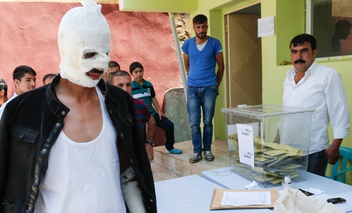 bandaged voters