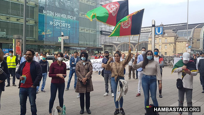 شرکت هواخواهان حزب همبستگی در اعتراضات ضد رژیم خونخوار ایران در اروپا