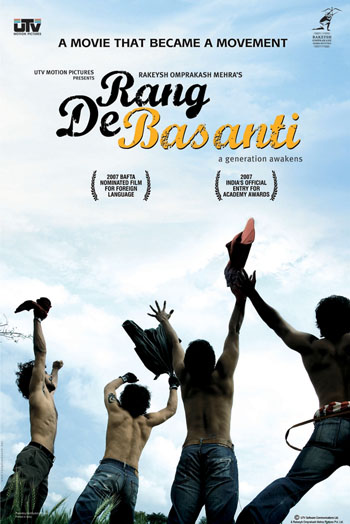 پوستر فلم رنگ دی بسنتی پوستر فلم رنگ دی بسنتی