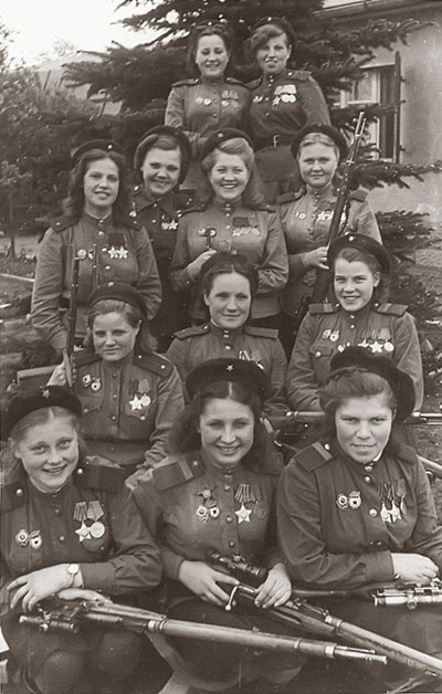 USSR women snipers in 1945