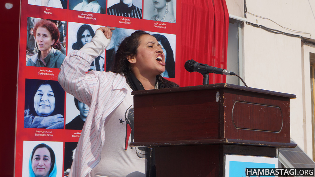 Parween, one of the young members of the Solidarity Party