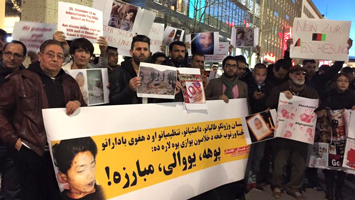 همبستگی حزب نینگ اروپاده گی هواخواه لری افغان پناهجولریدن  ارقه داشلیک بیلدیردی