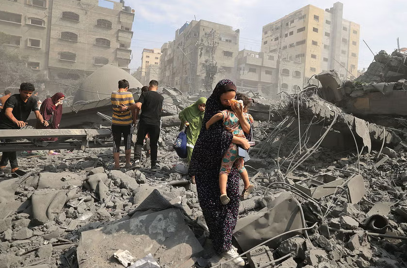 ویرانی‌های غزه در اثر حملات اسراییل
