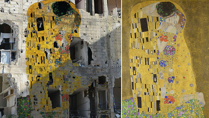 به گزارش روزنامه «ایندپندینت» مشهورترین اثر او، «گرافیتی آزادی» نام دارد که «بوسه»، نقاشی معروف گوستاو کلیمت را بر روی یک ساختمان بمباران شده سوریه نشان می‌دهد.