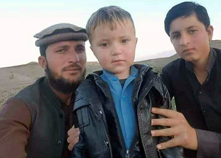 Shahid was been killed along with 3 years old son, Yahya, and 10 years old brother, Hidayat.