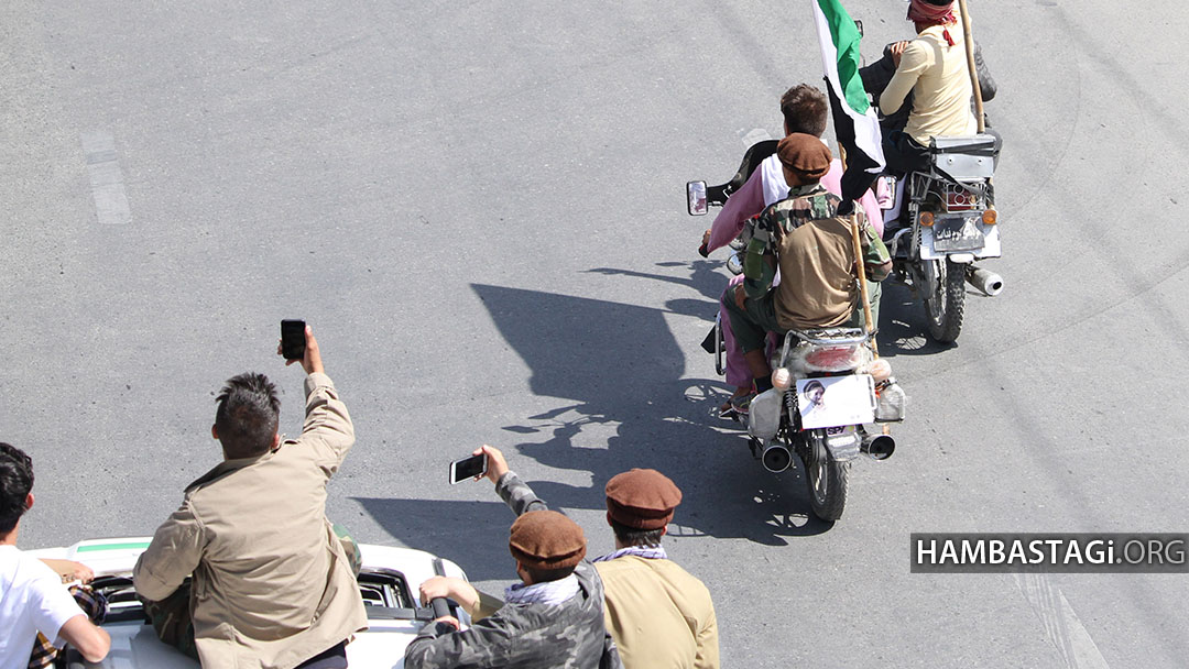 تصاویری از نمایشات لمپنانه شورای‌نظاری در جاده‌های کابل