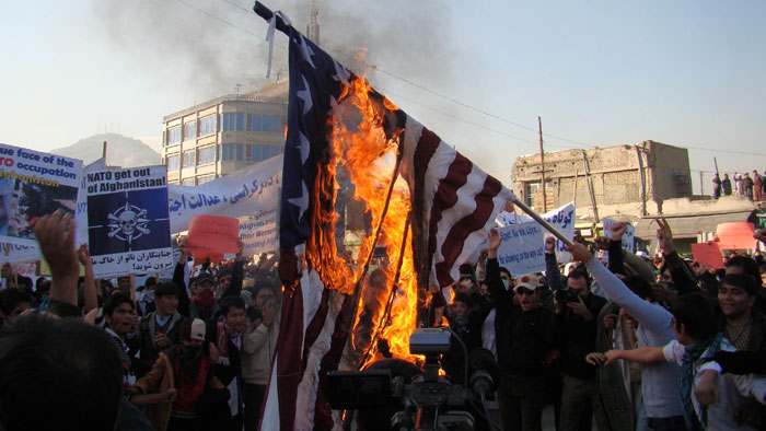 anti-US protest of SPA