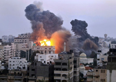 غزه در آتش بمب های صهیونیستها