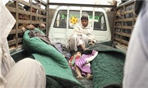 طفل کشته شده توسط بمباردمان امریکا
