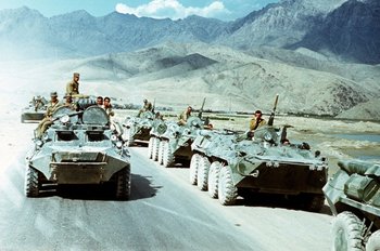روسی عساکر د وتلو په حال کی