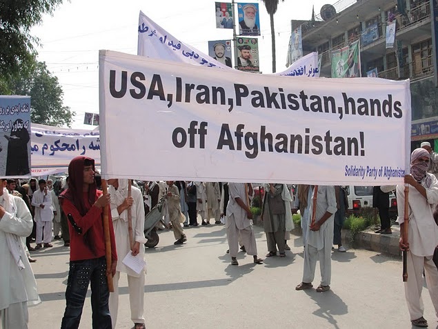 To mark Afghanistan Independence Day, SPA staged a large demonstration in Jalalabad on Aug.19, 2010