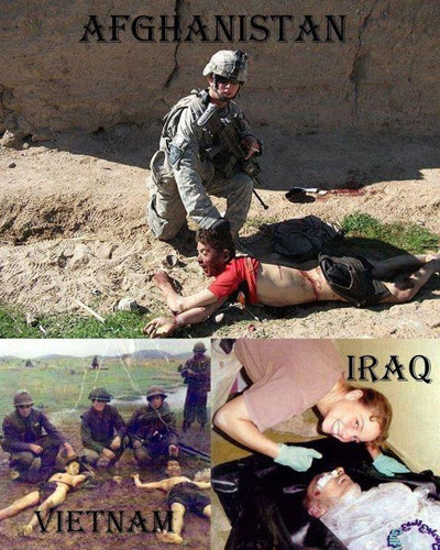 جنایات امریکا در افغانستان، عراق و ویتنام